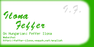 ilona feffer business card